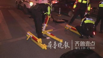 济南交警查酒驾用上新 武器 上面有排道钉